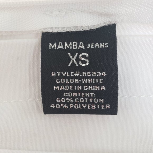 Mamba Jeans White Pleated Skirt - Picture 8 of 9